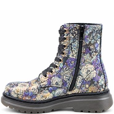 HEAVENLY FEET WOMENS LACE ANKLE BOOT - PURPLE